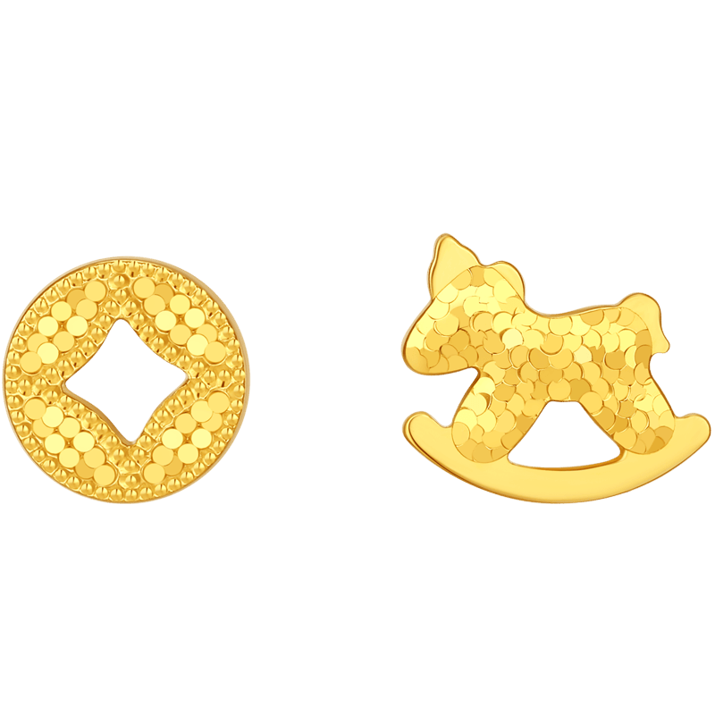 将好运与时尚佩戴在耳畔——潮宏基黄金耳钉的魅力